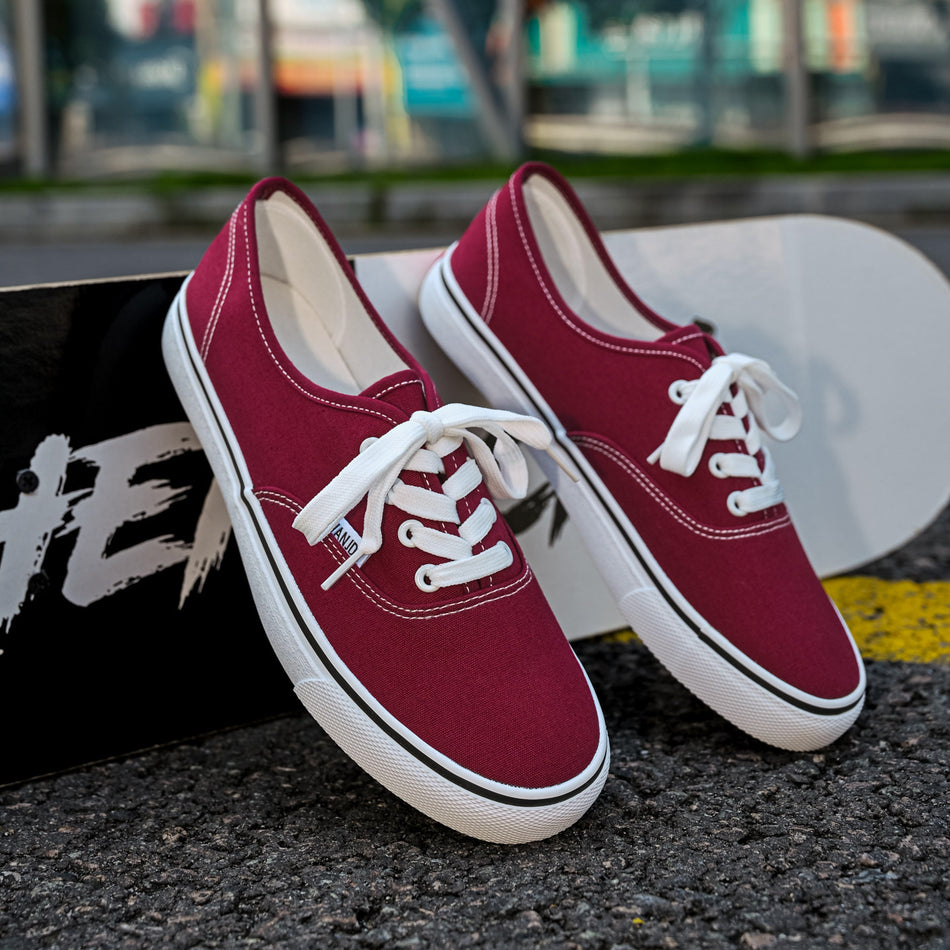 Unisex Low-Top Canvas Sneakers, Breathable Board Shoes