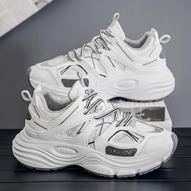 Unisex Color-Block Sneakers, Breathable Casual Sport Shoes