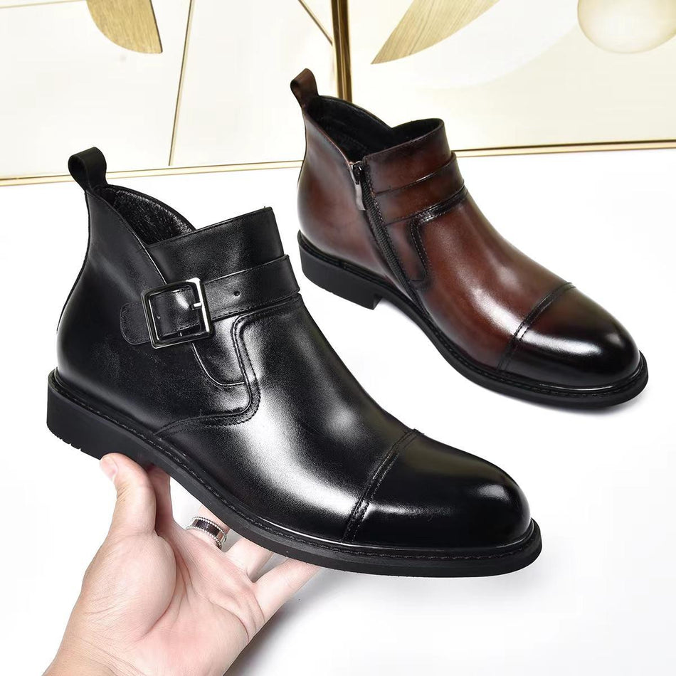 Men's British Retro Chelsea Boots Business Formal Short Boots