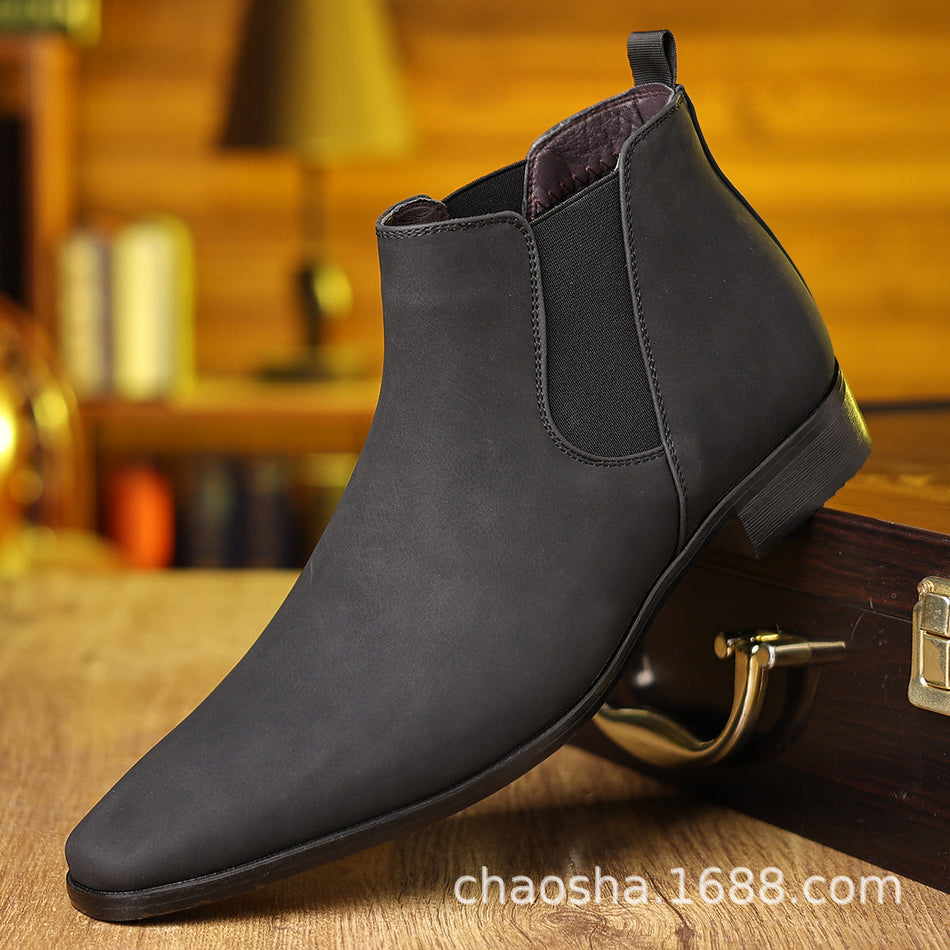 Men's British Chelsea Boots 2205 Comfortable Classic Short Style