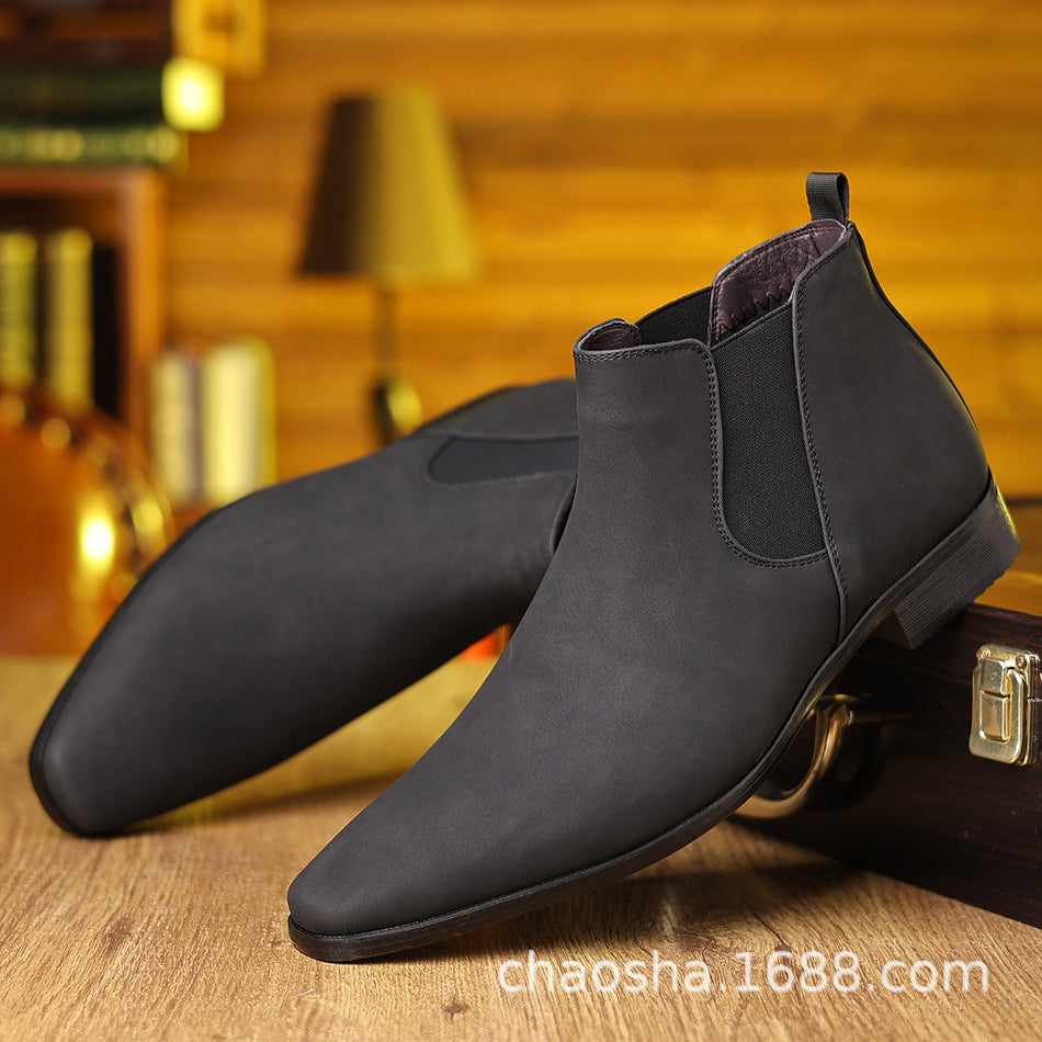 Men's British Chelsea Boots 2205 Comfortable Classic Short Style