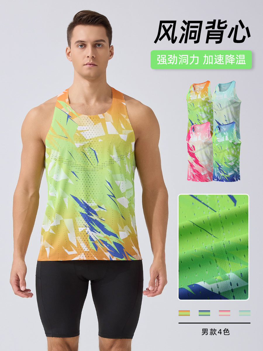 Men's Quick-Dry Running Vest, Breathable Sleeveless Sports Top