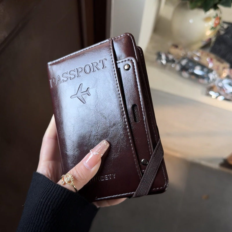 Multifunctional Passport Holder, PU Travel Document