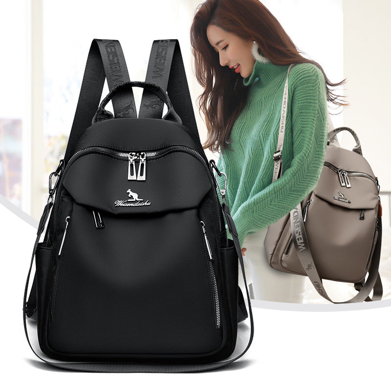 Women's Waterproof Oxford Backpack, Large Capacity Commuting Bag