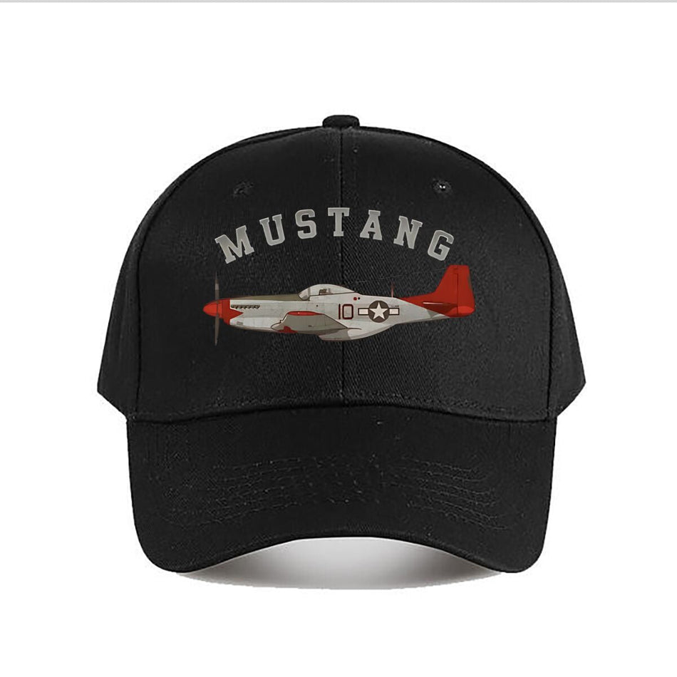The Mustang Fighter Unisex Graphic Baseball Cap