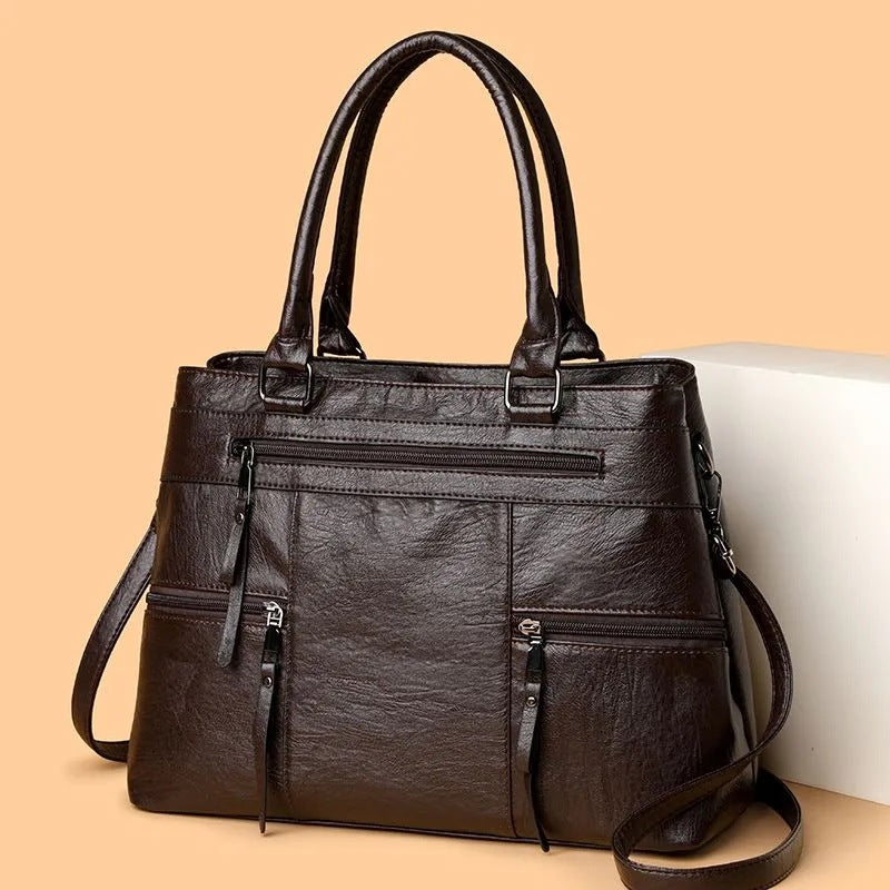 Women's Retro Crossbody Tote Bag, Large Capacity Mommy Bag