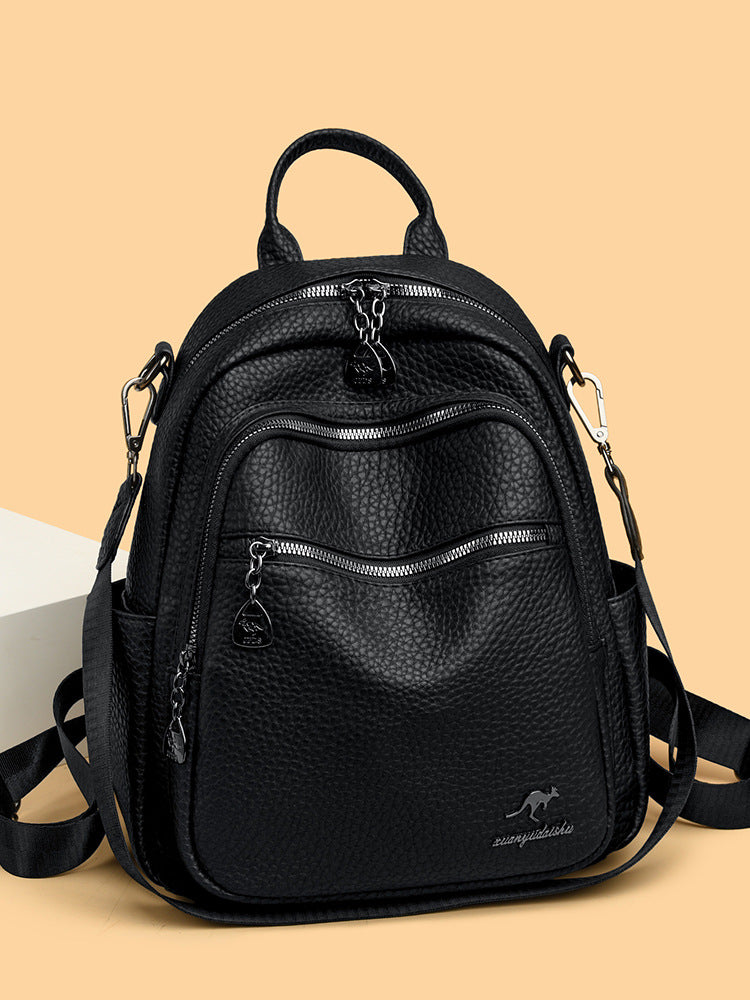 Women's Retro Backpack, Large Capacity Dual-Purpose School Bag