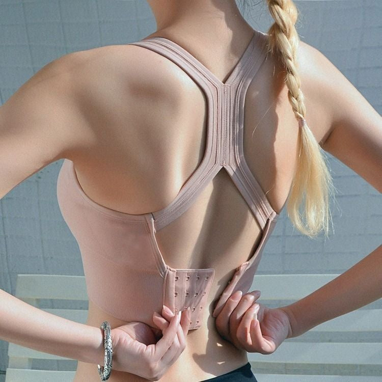 Women's Racerback Sports Bra, Body-Shaping Yoga Vest