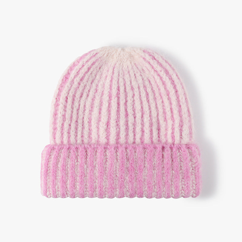 Women's Color-Block Jacquard Warm Knit Hat