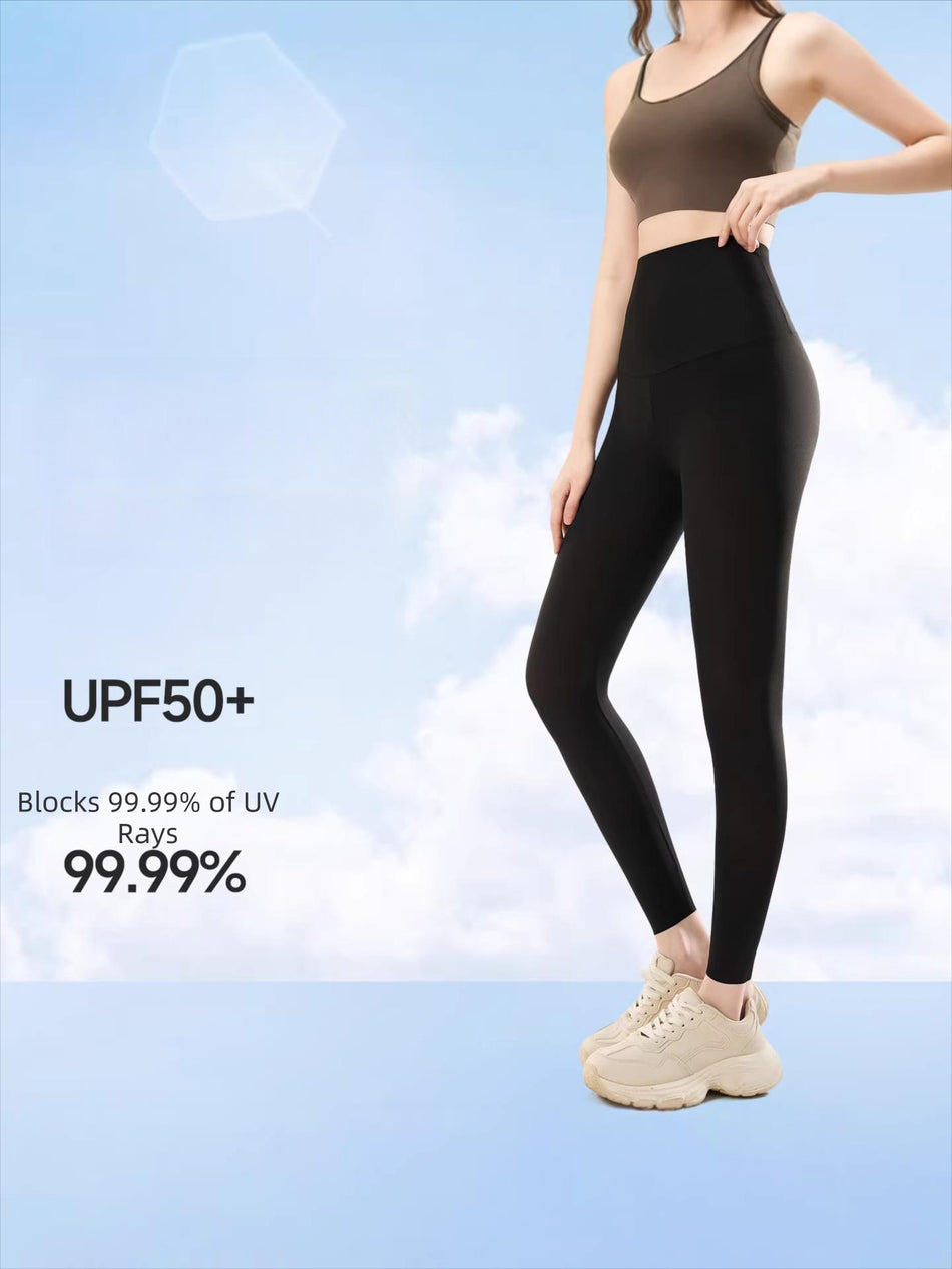 Women's Ultra-Thin Leggings, High-Elastic Ice-Feel Base Pants