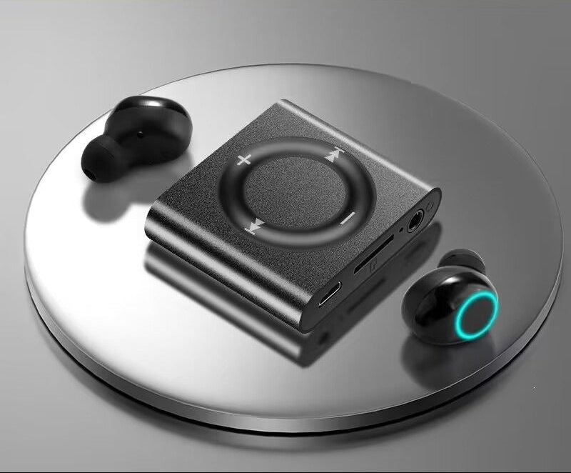 Bluetooth MP3 Music Player Card Slot Compact Metal Design