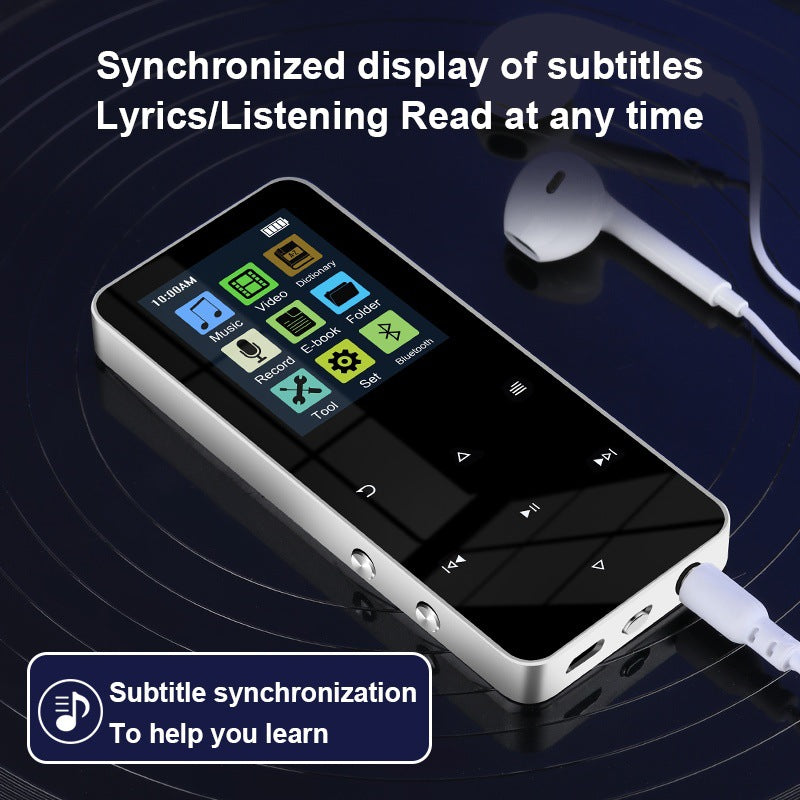 Metal MP3 MP4 Player with Bluetooth 5.0 and Touch Control