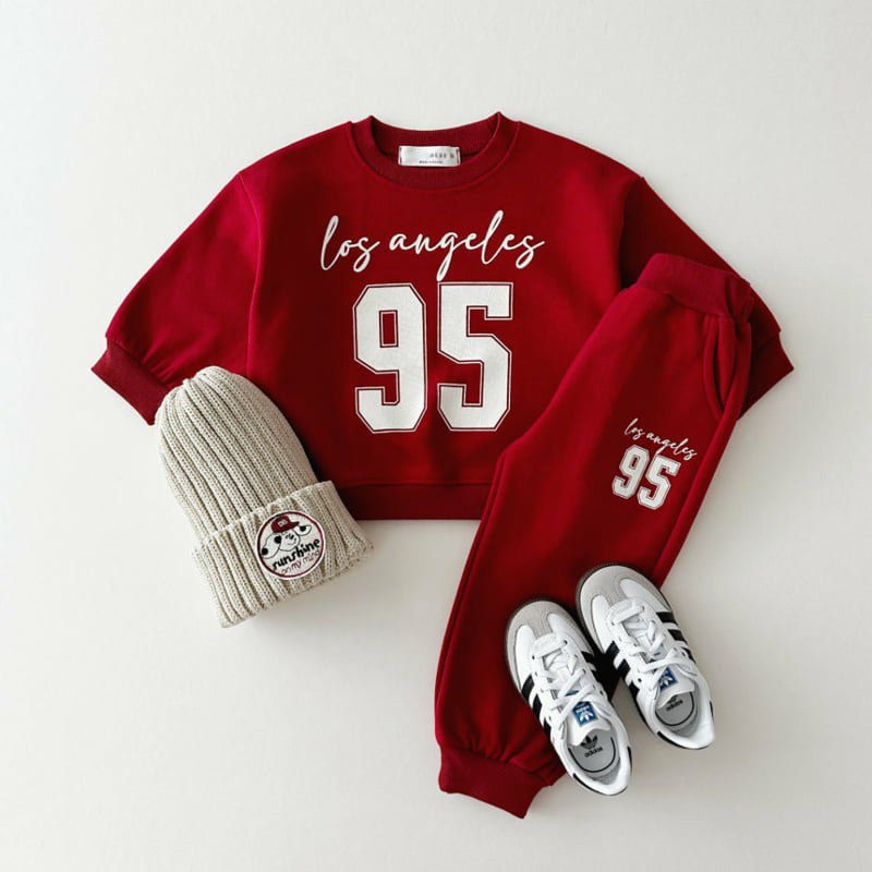 Kids' Cotton Letter Sweatshirt and Trousers Two-Piece Set
