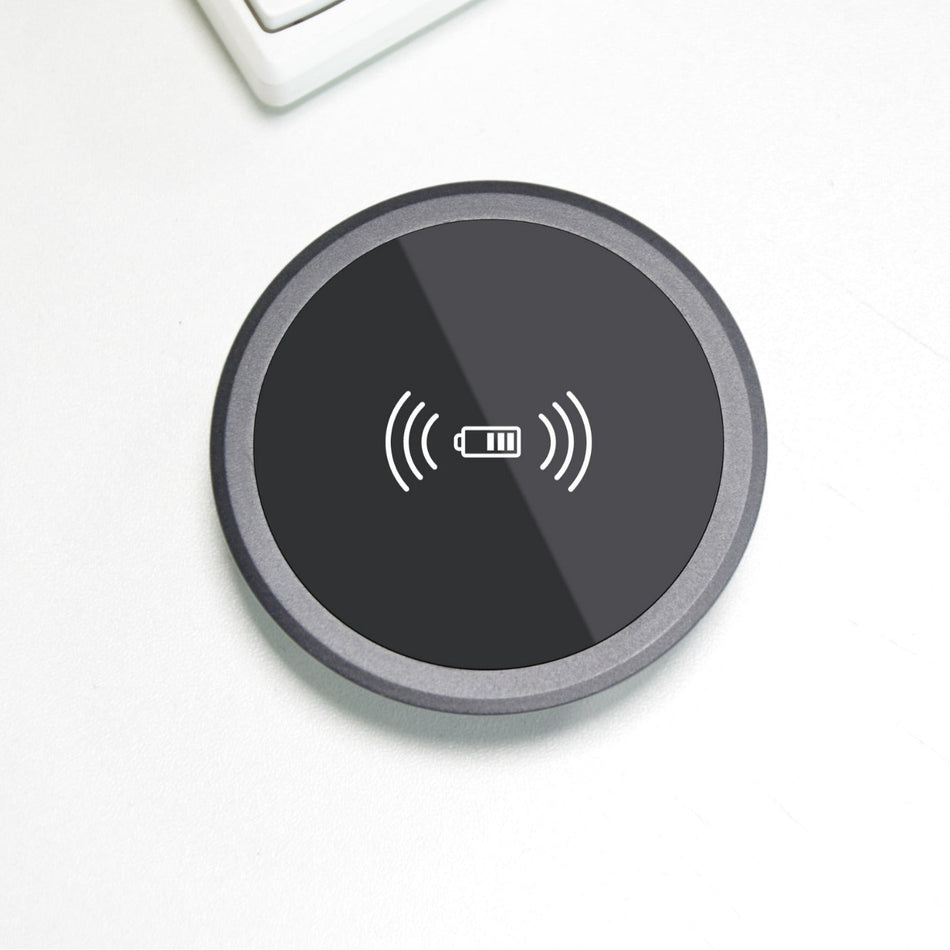 Embedded Desktop Qi Wireless Charger 15W Fast Charging Station