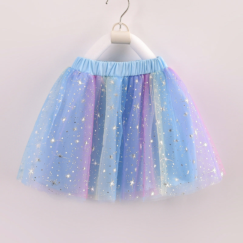 Girls' Puffy Mesh Princess Skirt Colorful Style for All Seasons