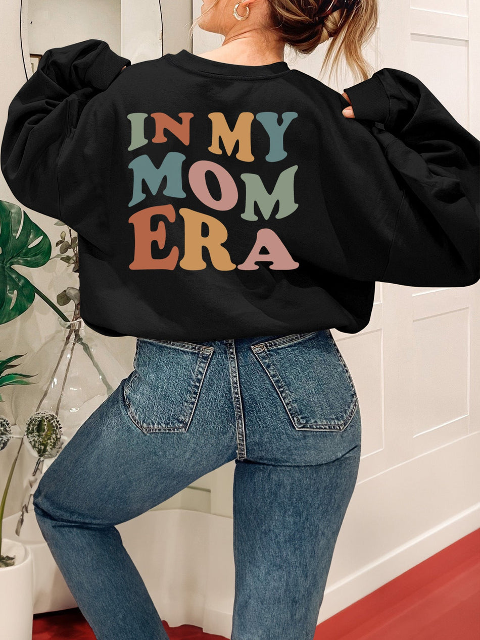 Women's Chic Letter Print Comfort Fit Crew Neck Sweatshirt