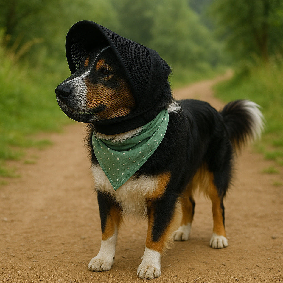 Dog Anti-Bite Hood, Mosquito Protection Pet Headgear