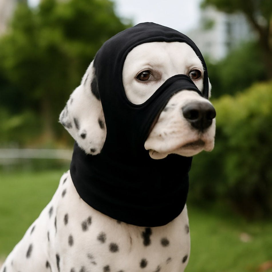 Dog Comfort Hood, Polyester Ear Cover Neck Scarf