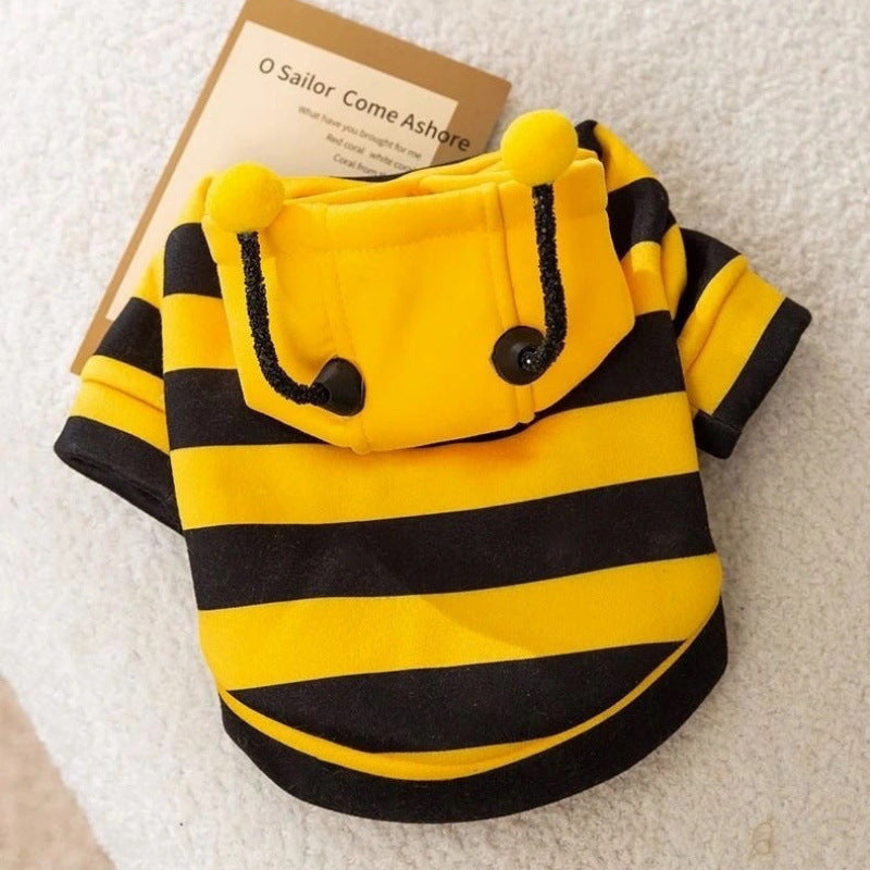 Pet Bee Sweatshirt Fall Prevention Cat Dog Sweater