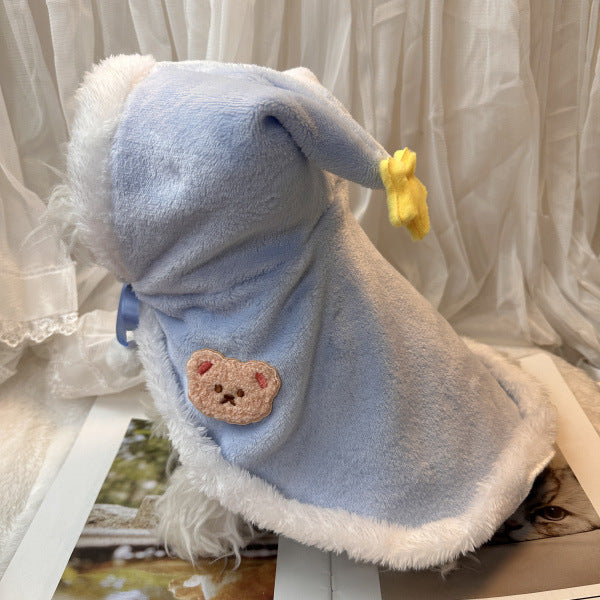 Pet Party Cape, Plush Christmas and New Year Costume Cloak