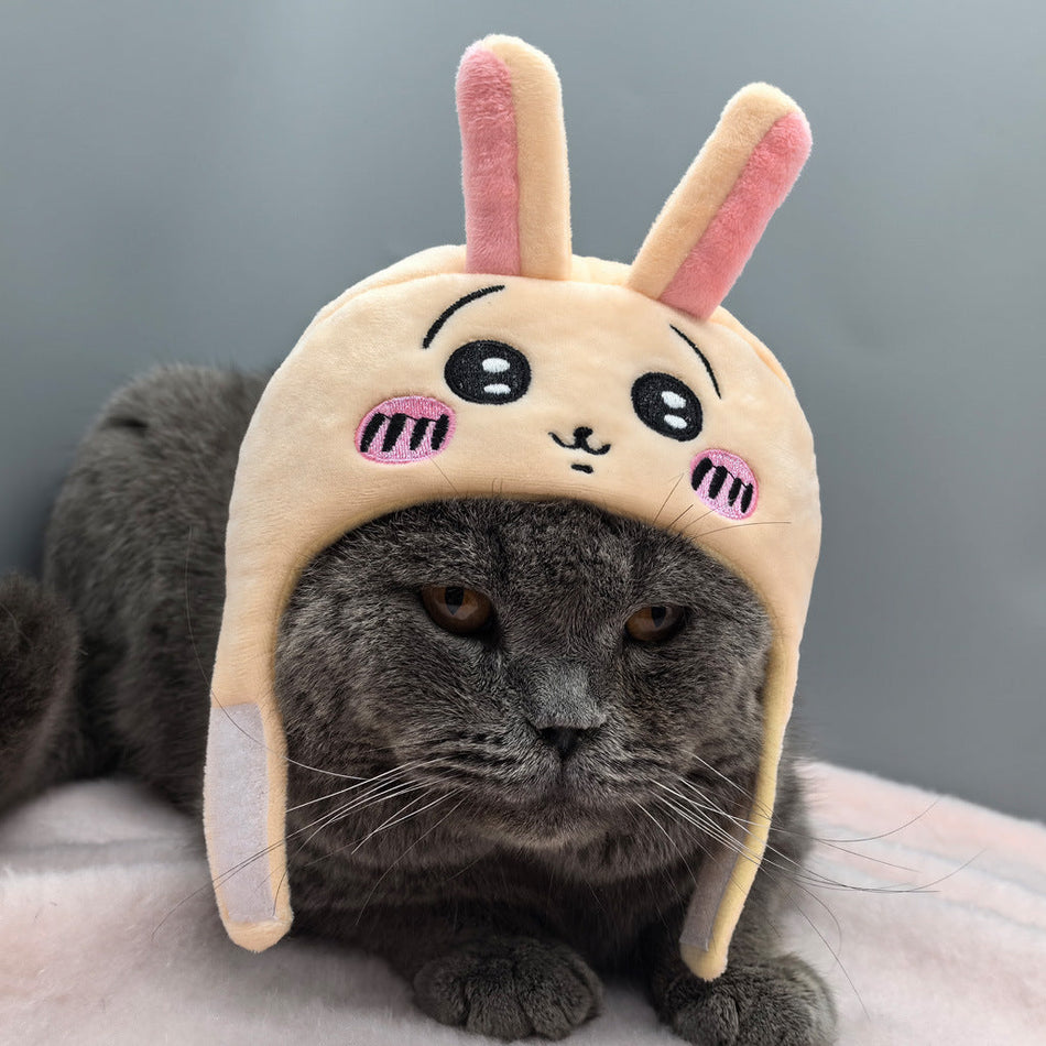 Pet Cartoon Headgear, Embroidered Photo Prop Hat