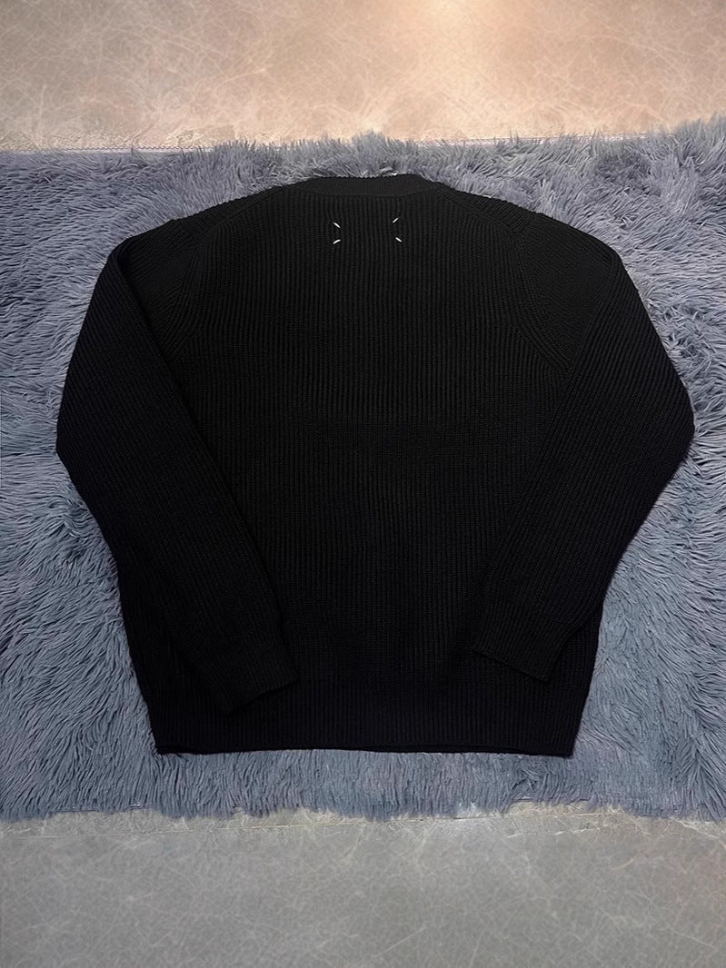 Men's Cable-Knit Loose Long-Sleeve Sweater