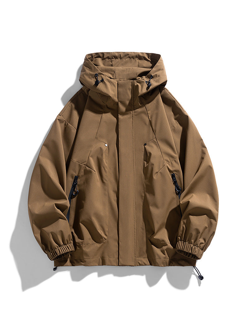 Men's Thin Hooded Windproof Loose Casual Jacket