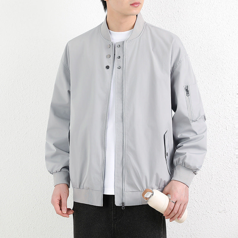 Men's Light Casual Loose Long-Sleeve Jacket