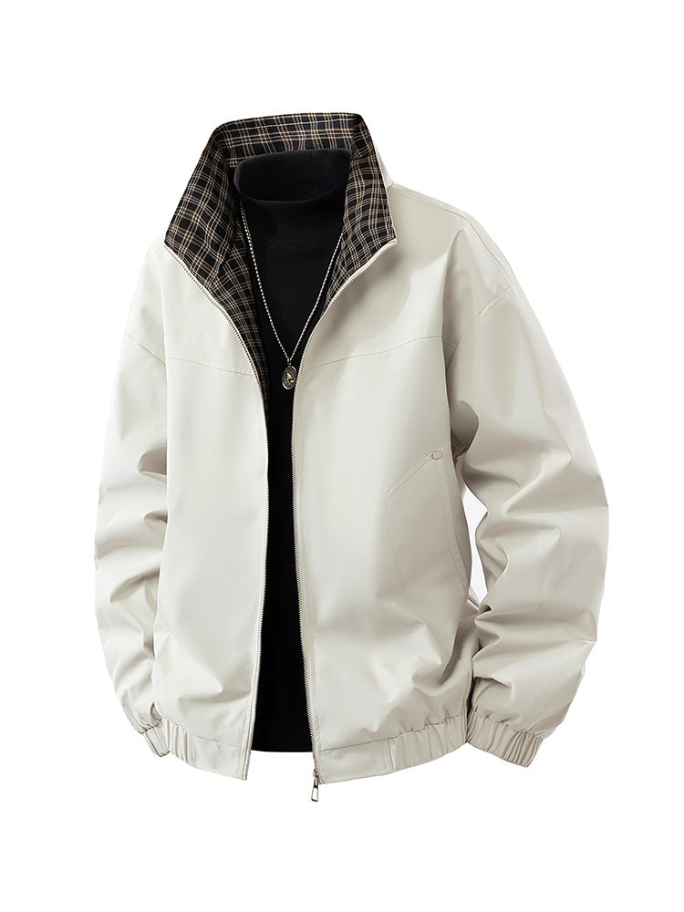 Men's Loose Streetwear Zip-Front Casual Jacket