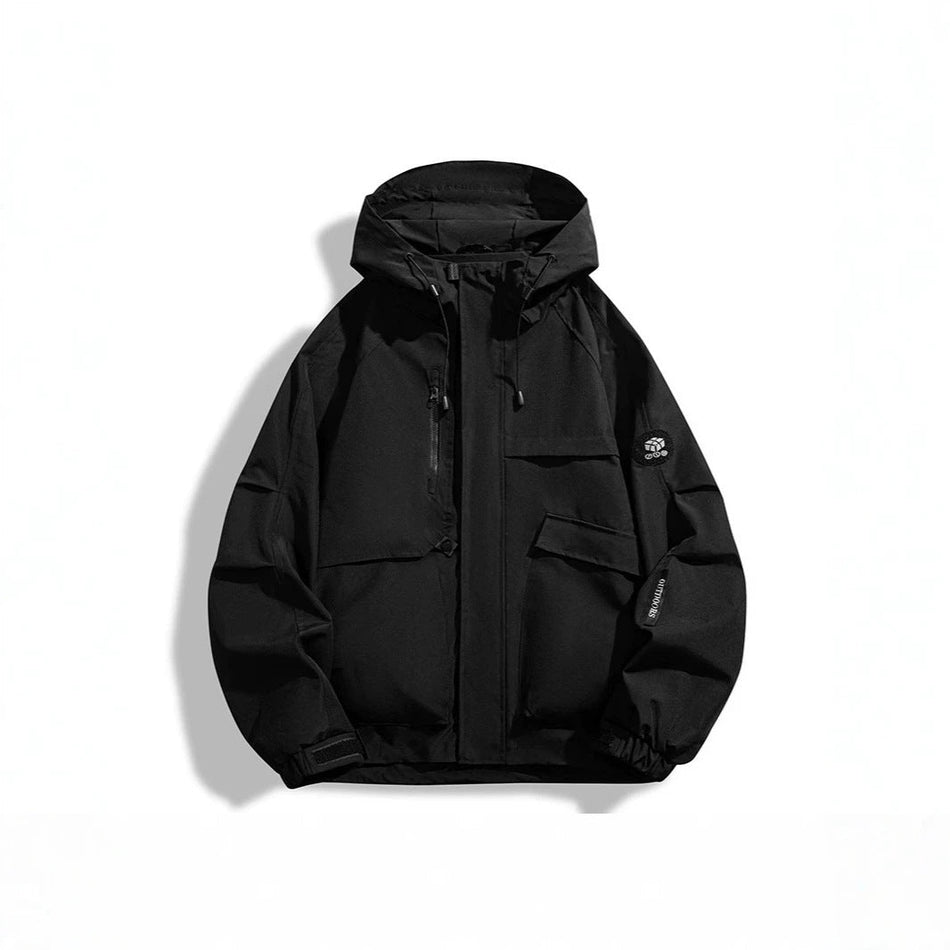 Men's Hooded Windproof Loose Korean-Style Jacket