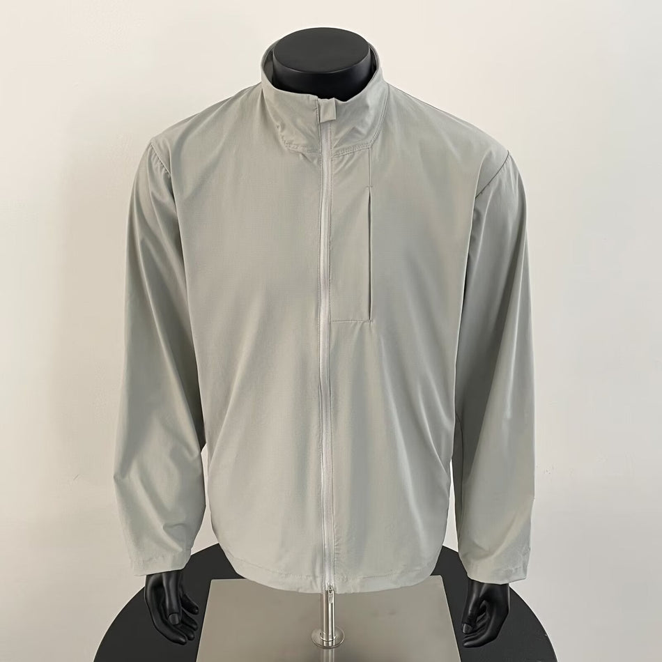 Men's Fitted Stand-Collar Thin Casual Jacket