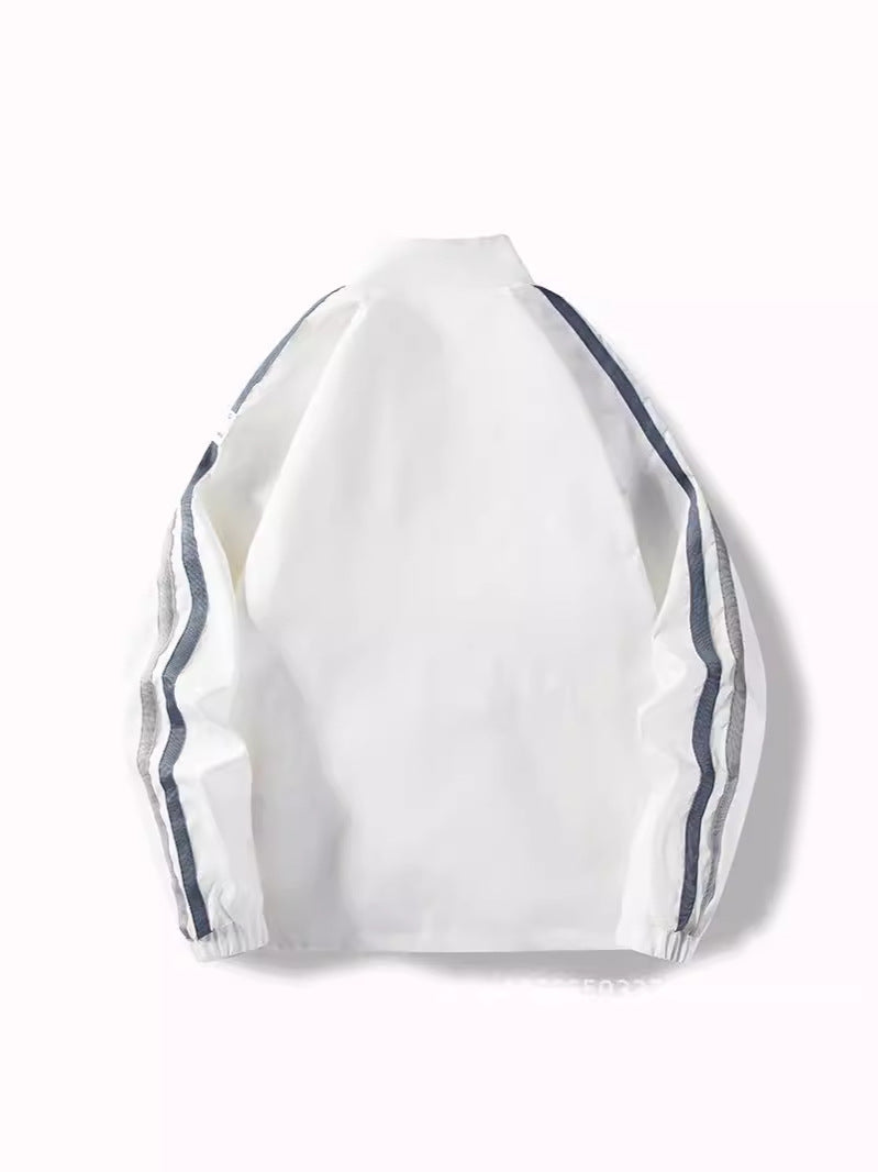Men's British-Style Loose Zip-Front Jacket