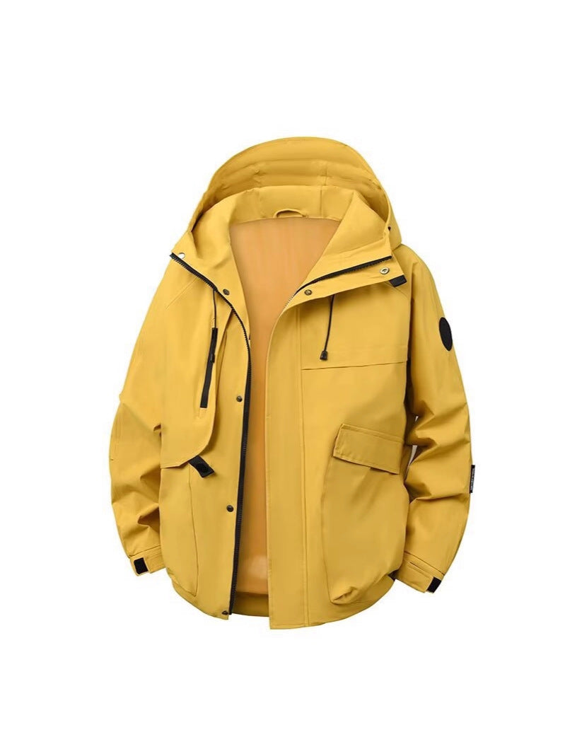 Men's Lightweight Hooded Lapel Breathable Sports Jacket
