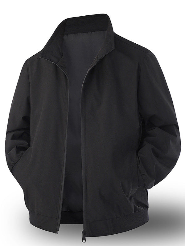 Men's Classic Stand-Collar Windproof Breathable Casual Jacket