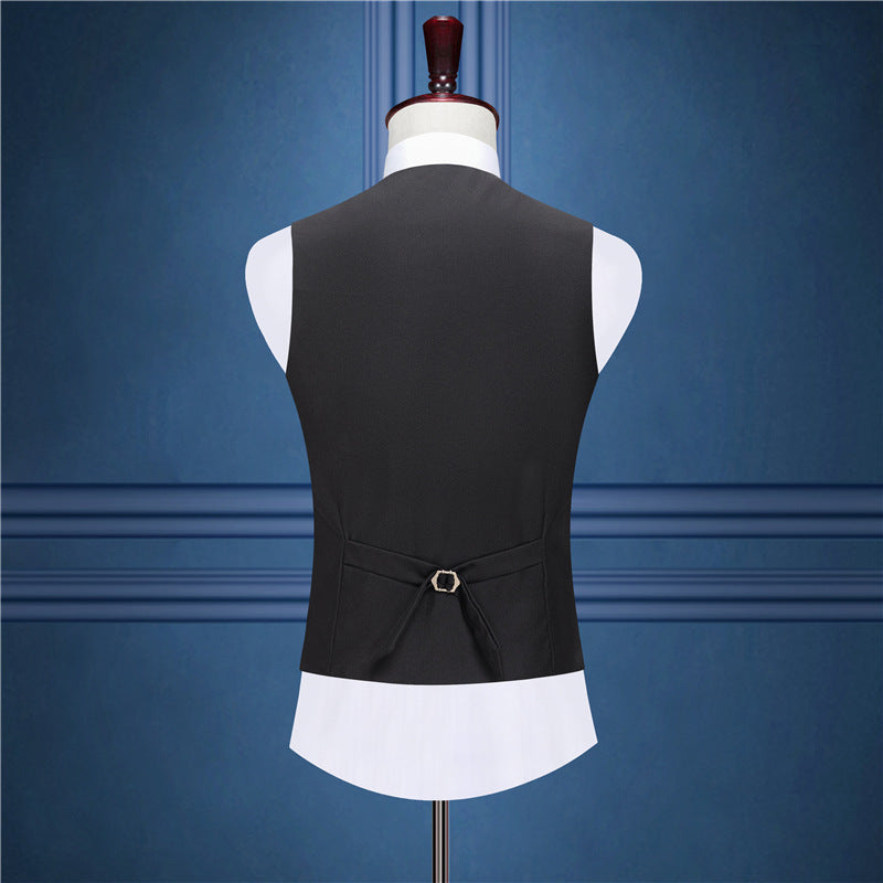 Men's Slim V-Neck Single-Breasted Vest