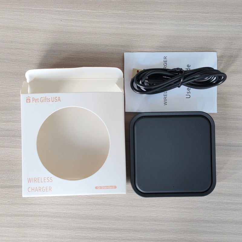 15W 2-in-1 Square Wireless Charging Stand for Apple Samsung