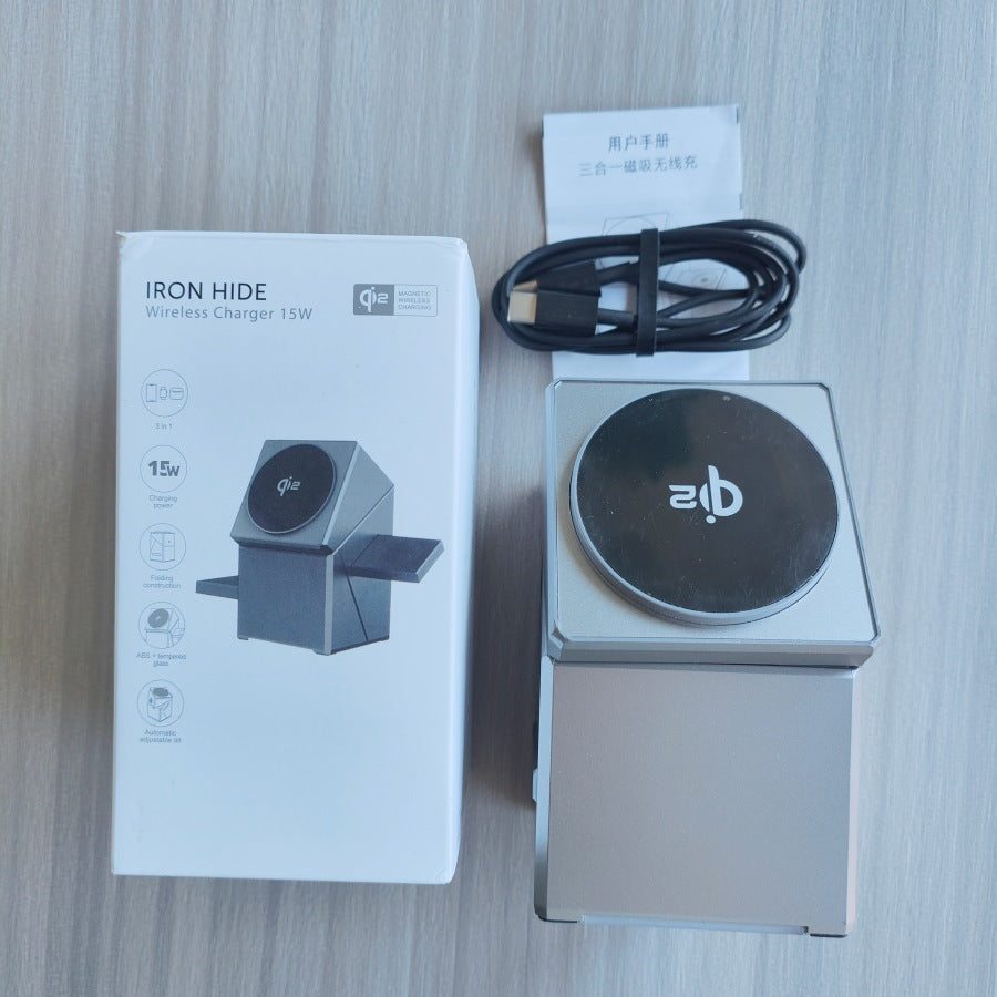 25W 3-in-1 Rubik's Cube Qi2.2 Magnetic Wireless Charger