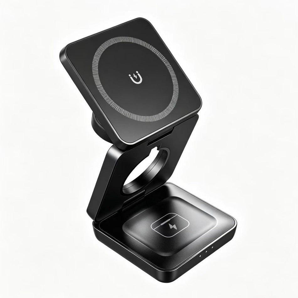 3-in-1 Portable Magnetic Wireless Charger for Apple and Huawei