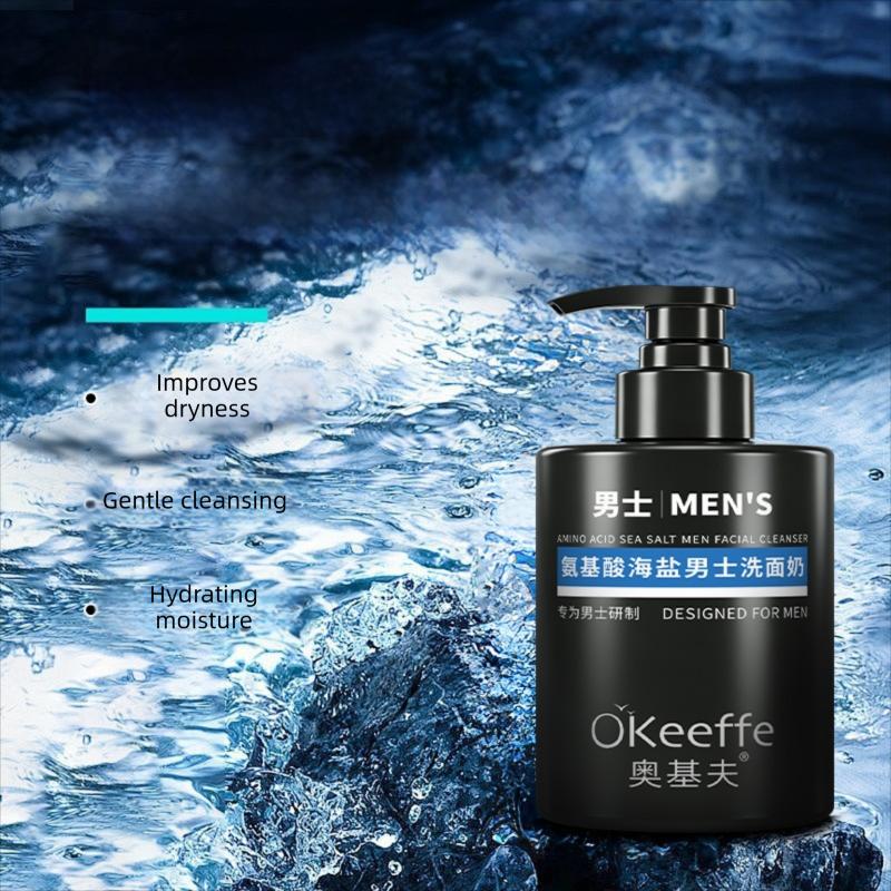 O'Keeffe's Amino Acid Sea Salt Men's Facial Cleanser Deep Cleanse