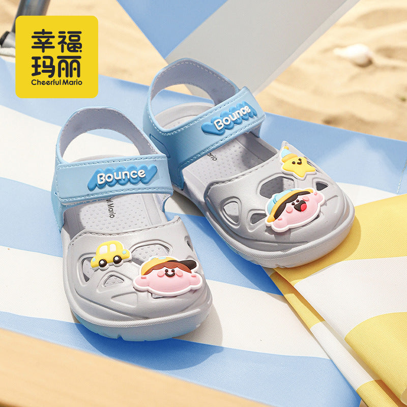 Kids' Cartoon Croc Shoes, EVA Foam Beach Sandals for Summer