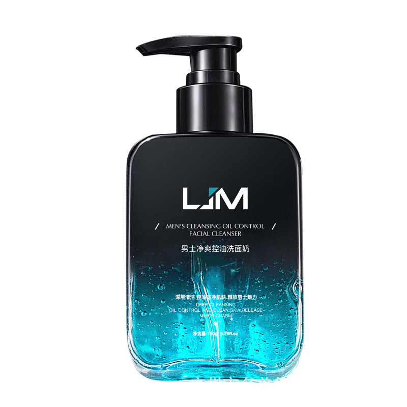 Men's Refreshing Oil Control Facial Cleanser, Deep Hydrating