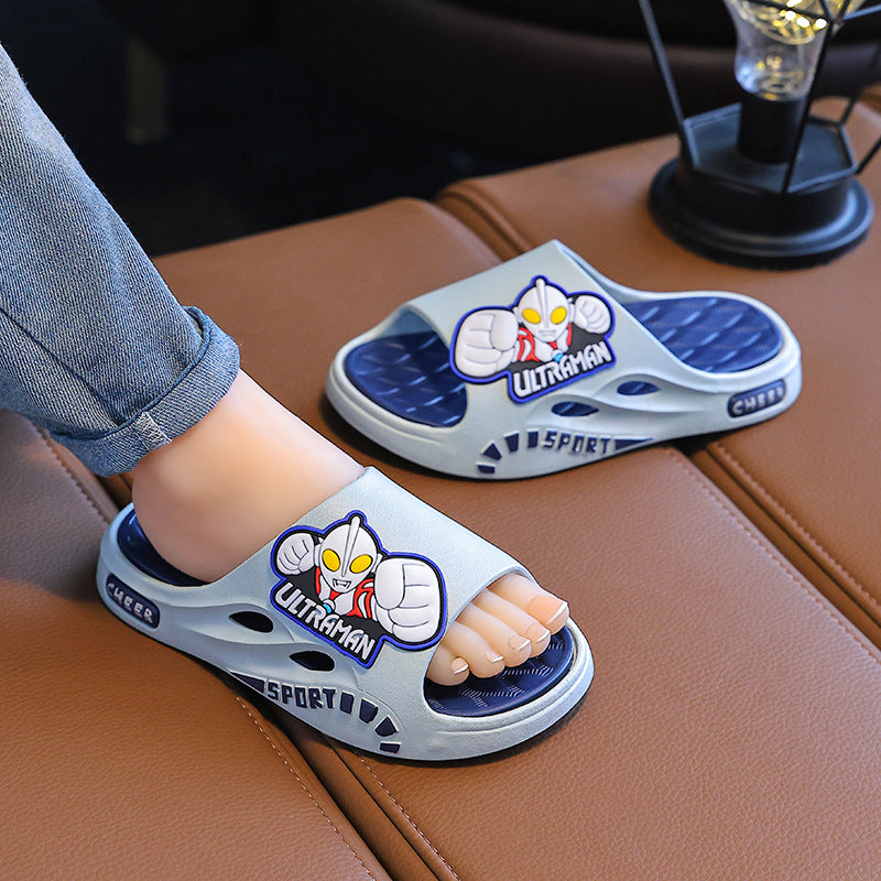 Kids Cartoon Sandals PVC Soft Sole Non-Slip Summer Footwear