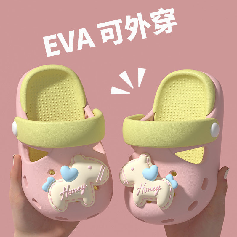 Kids Cartoon EVA Clogs Lightweight Non-Slip Summer Shoes