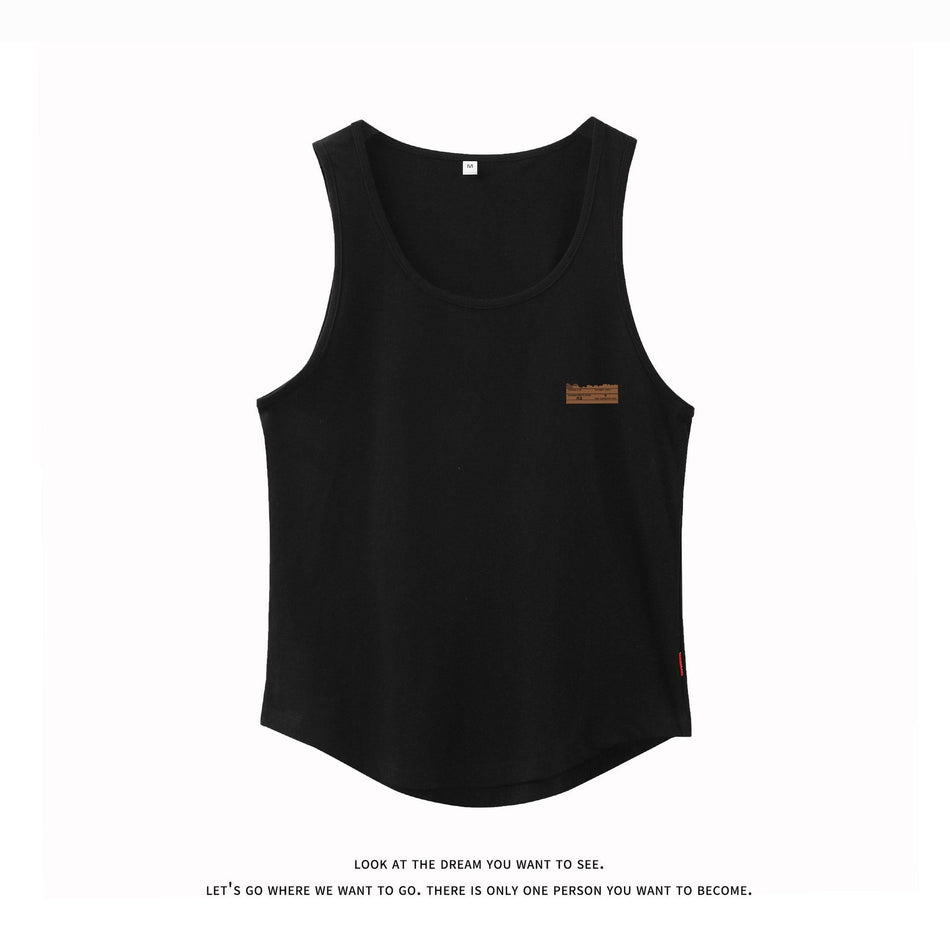 Men's Heavyweight Fitness Tank Top Breathable Basketball Vest