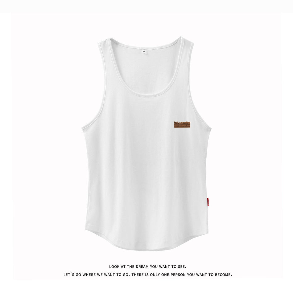 Men's Heavyweight Fitness Tank Top Breathable Basketball Vest
