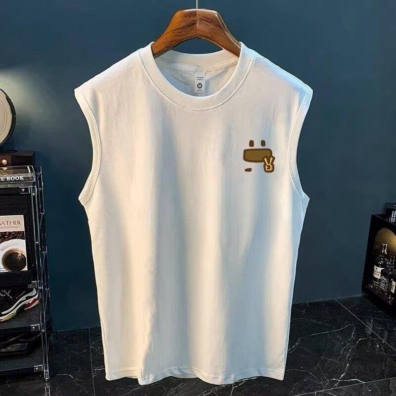 Men's Pure Cotton Loose American Street Sleeveless Vest
