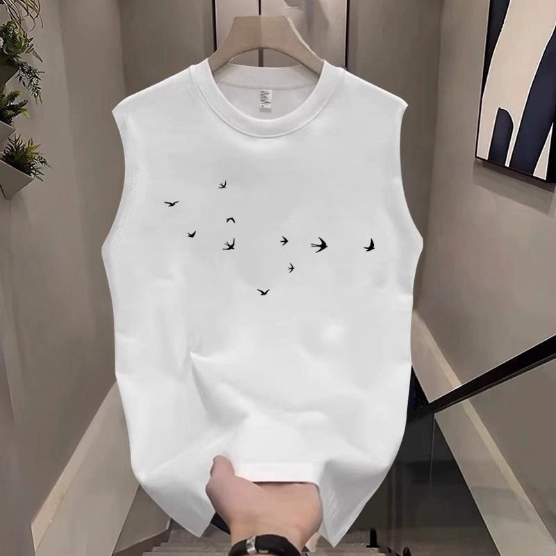 Men's American Style Sleeveless Running Fitness Sports Vest