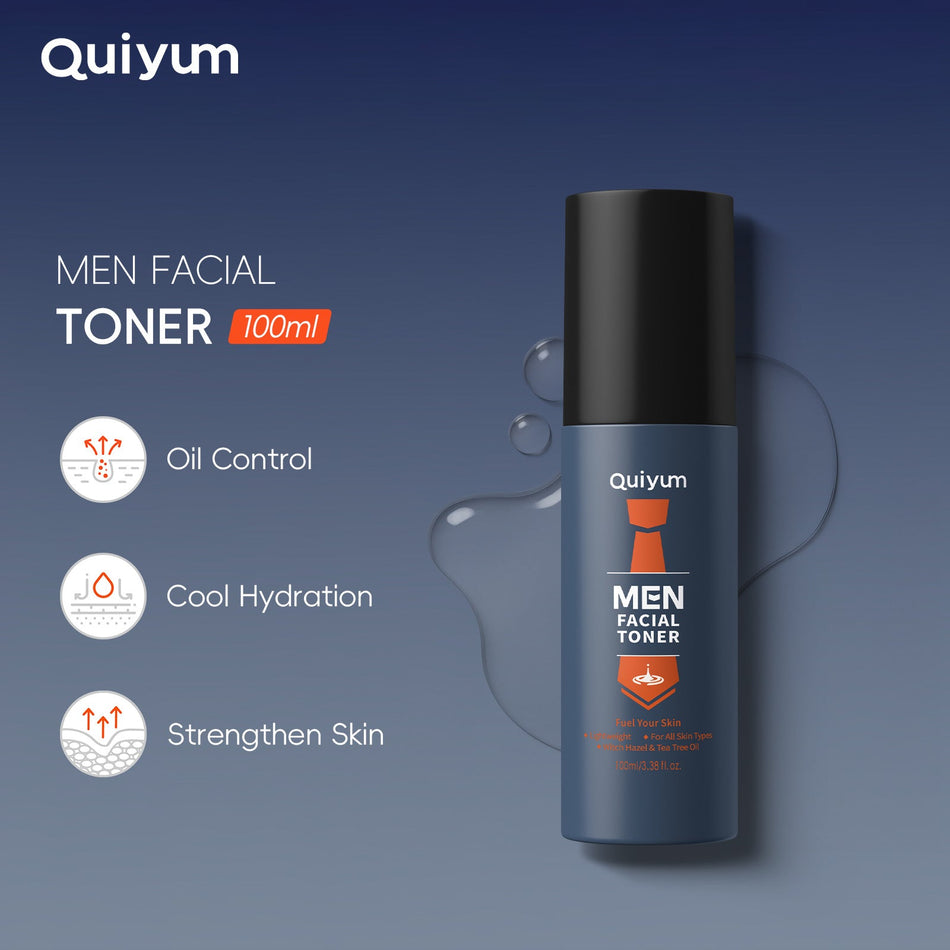 Quiyum Men's Toner, Hydrating Moisturizing Facial Water