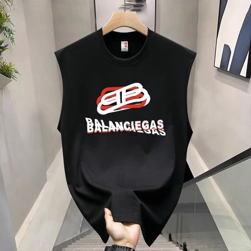 Men's Pure Cotton Loose American Street Sleeveless Vest