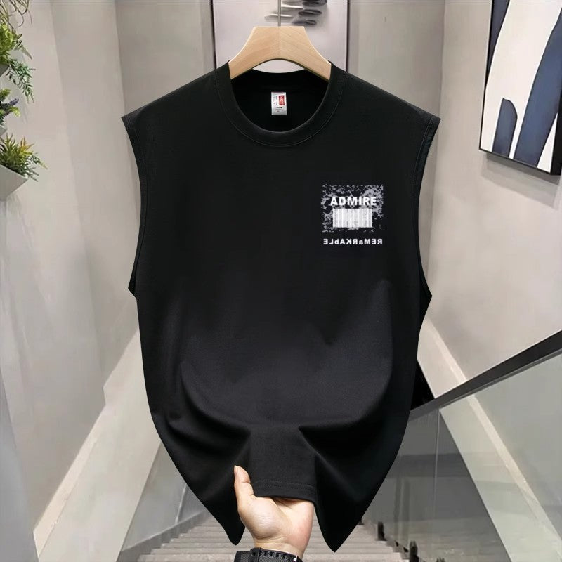Men's Pure Cotton Loose American Street Sleeveless Vest
